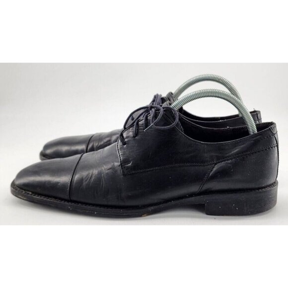 Johnston & Murphy Melton Black Leather Cap Toe Derby Dress Shoes Men\'s Size 11M main image 11